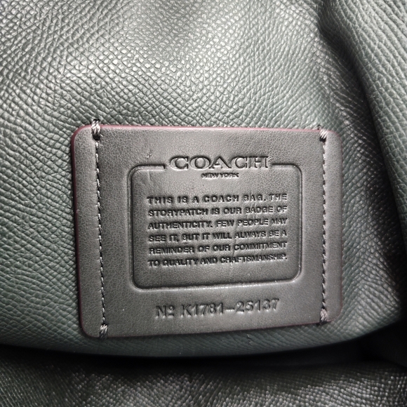 Coach Charlie Carryall Tote 25137 Sage Green Pebbled Leather Satchel 2017 - Picture 8 of 8